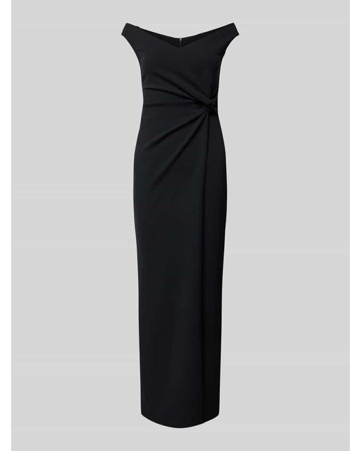 Sistaglam Black Abendkleid mit Knotendetail