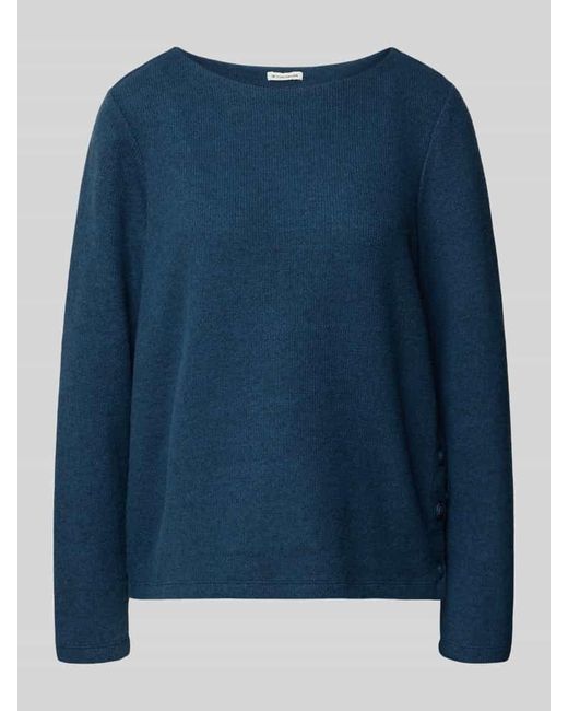 Tom Tailor Blue Regular Fit Sweatshirt mit Viskose-Anteil