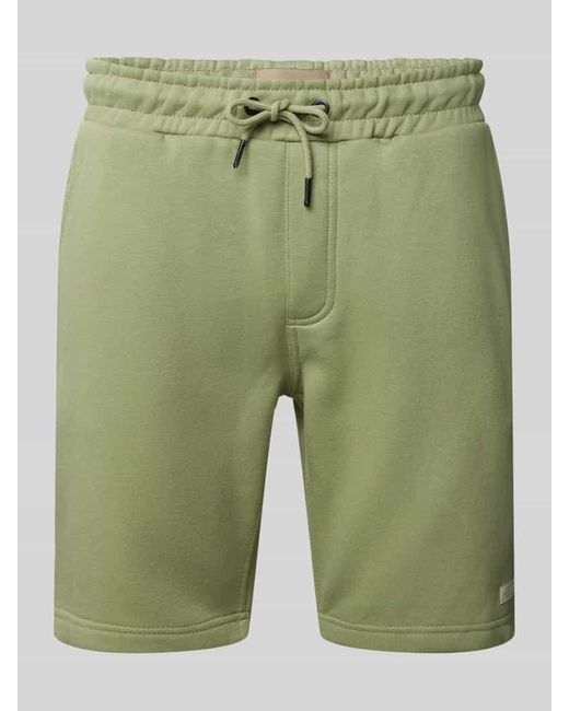 Blend Regular Fit Sweatshorts Mit Label-Patch in Green für Herren