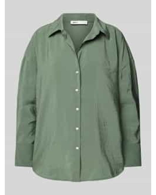 ONLY Blouse Met Overhemdkraag, Model 'Zazima' in het Green