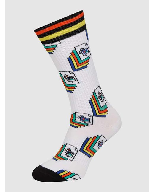 Happy Socks Socken mit Stretch-Anteil in White für Herren