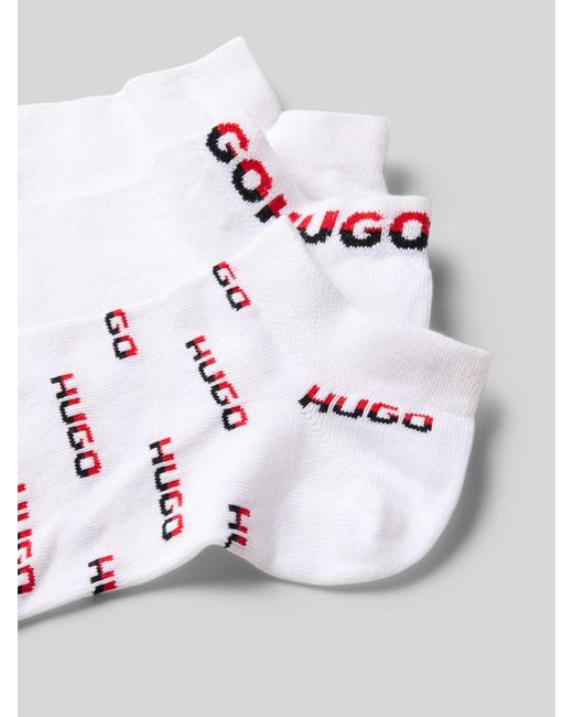HUGO Sneakersokken Met Labeldetail in het Multicolor voor heren