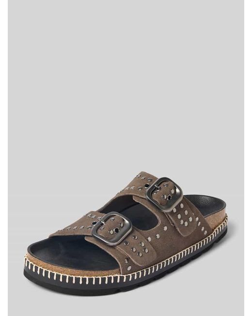 Verbenas Gray Sandalen mit Dornschließe Modell 'GALATEA'