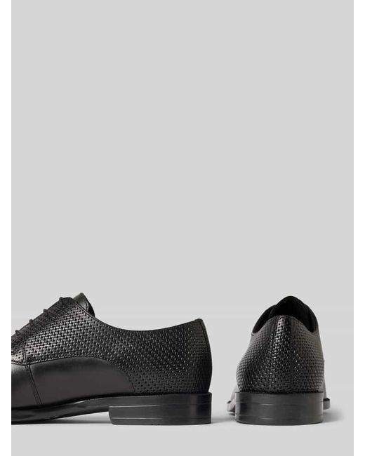 Boss Derby in Flecht-Optik Modell 'Tayil' in Black für Herren