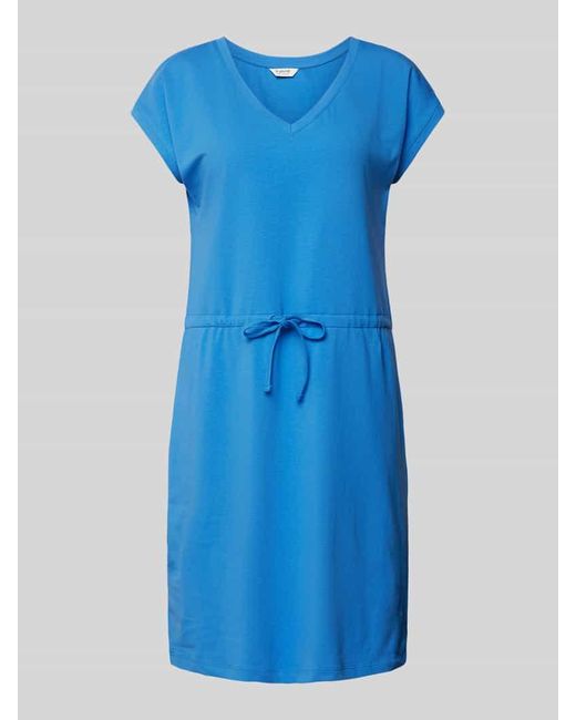 B.Young Blue Knielanges Kleid mit Tunnelzug Modell 'Pandinna'