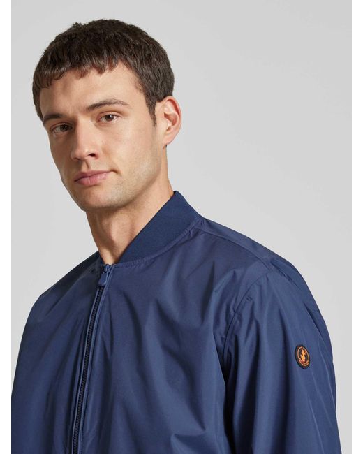 Save The Duck Bomberjack Met Tweewegsritssluiting in het Blue voor heren