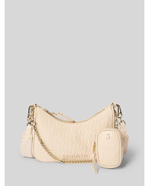 Steve Madden Handtas Met Labelapplicatie in het Natural