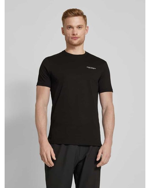Armani Exchange T-Shirt mit Label-Print in Black für Herren