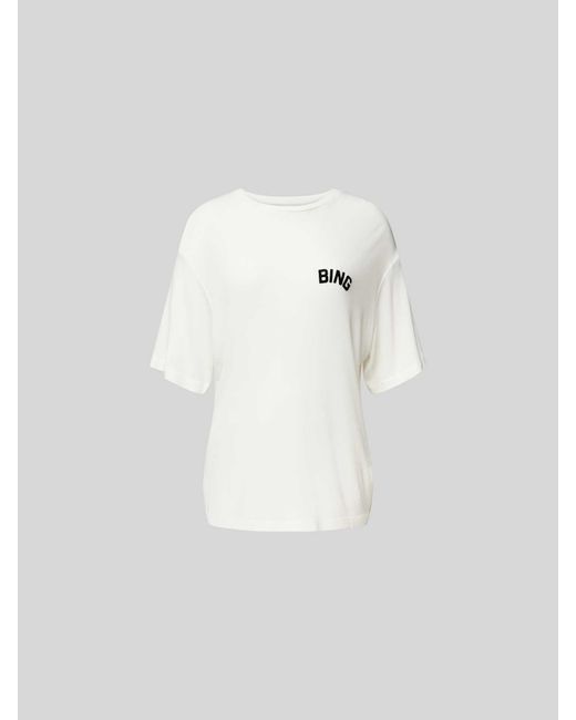 Anine Bing White Oversized T-Shirt aus reiner Viskose