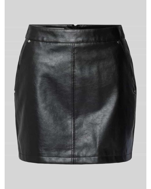 LeGer By Lena Gercke Black Minirock in Leder-Optik Modell 'Ella' - LeGer Studio Kollektion