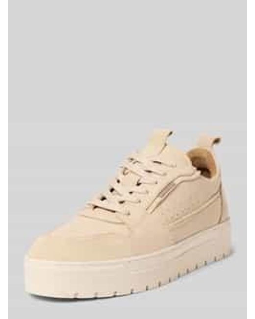 PS Poelman Sneakers Met Vetersluiting, Model 'Ivar' in het Natural voor heren