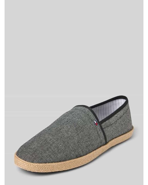 Tommy Hilfiger Espadrilles aus Chambray-Leinen in Gray für Herren