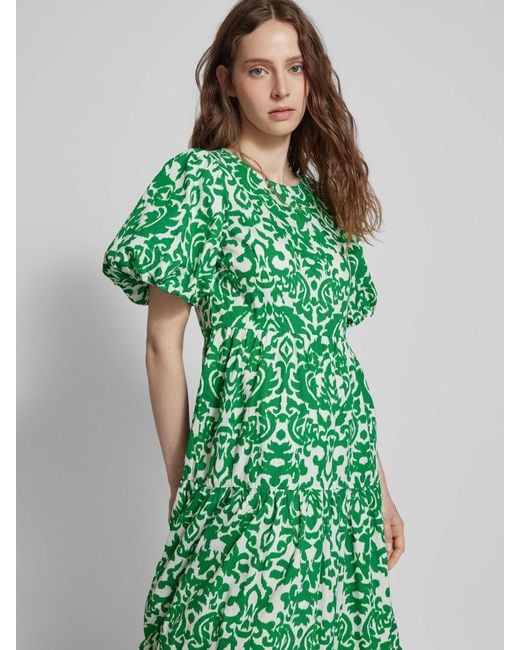 Y.A.S Maxi-jurk Met All-over Motief in het Green