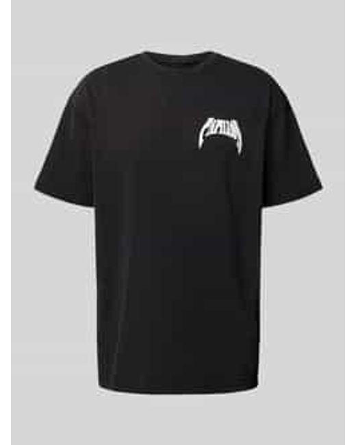 Mister Tee T-shirt Met Statementprint in het Black voor heren
