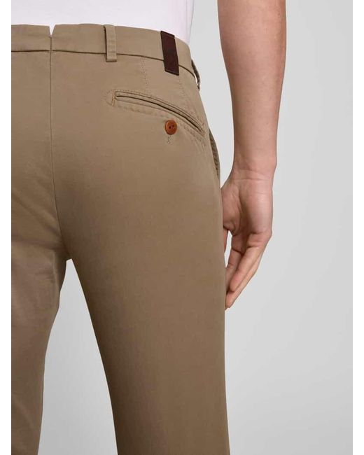 Mmx Regular Fit Chino mit Eingrifftaschen Modell 'LUPUS' in Natural für Herren