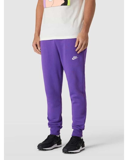 Nike Sweatpants mit Label-Stitching in Purple für Herren