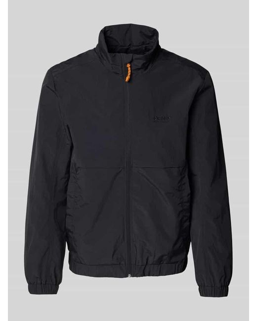 Tom Tailor Regular Fit Funktionsjacke mit Label Stitching in Blue für Herren