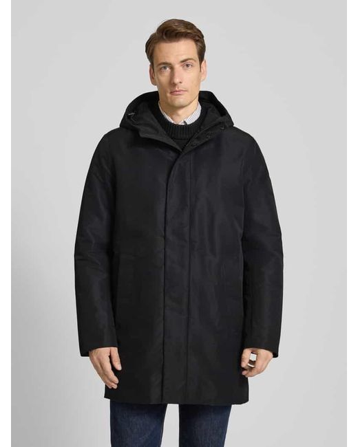 Geox Regular Fit Parka mit Kapuze Modell 'DORAY' in Black für Herren