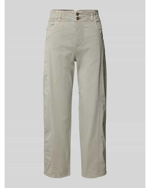 M·a·c Gray Relaxed Fit Chino im 5-Pocket-Design Modell 'Balloon Modern'