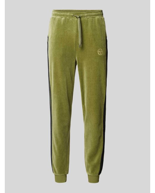 Sergio Tacchini Sweatpants Met Labelstitching in het Green voor heren