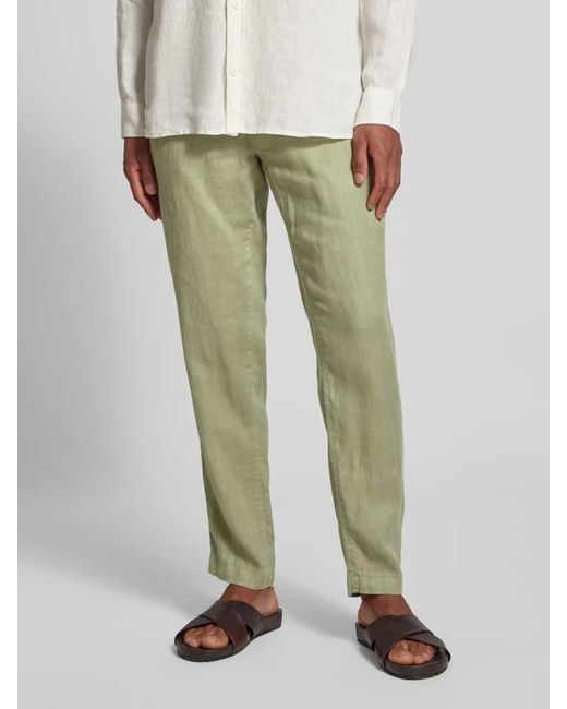 Mazine Regular Fit Leinenhose Mit Elastischem Bund in Green für Herren