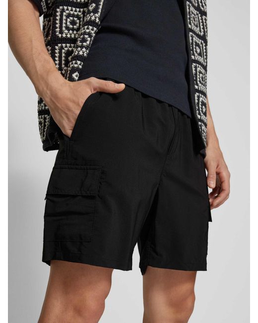 Only & Sons Relaxed Fit Korte Cargobroek Met Steekzakken in het Black voor heren