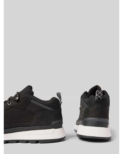 Timberland Sneaker mit Logo-Patch Modell 'TRECKER' in Black für Herren