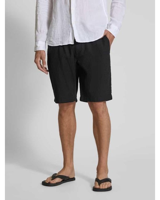 Mcneal Bermudas mit elastischem Bund in Black für Herren