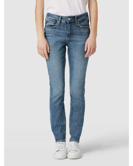 Silver Jeans Co. Blue Skinny Fit Jeans im 5-Pocket-Design Modell 'Suki'