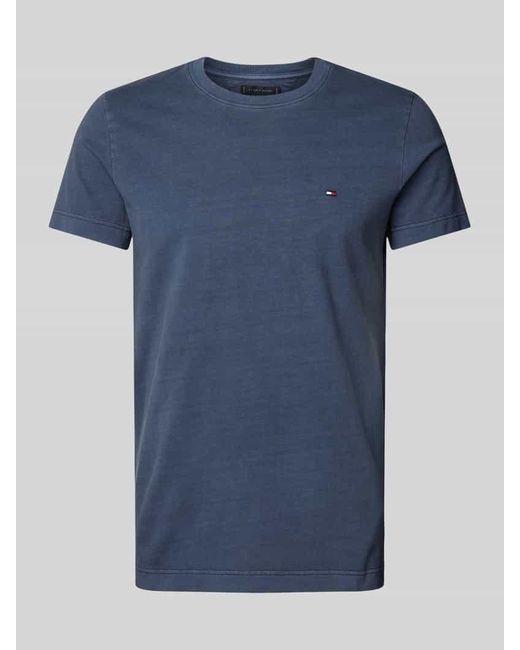 Tommy Hilfiger T-Shirt mit Label-Stitching in Blue für Herren