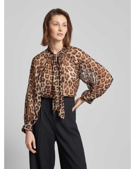 Ba&sh Brown Bluse aus Viskose mit Schnürung Modell 'FLOE'