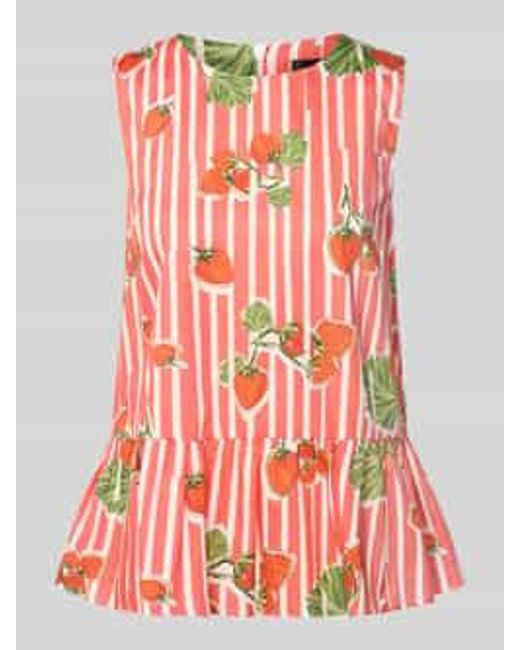 Marc Cain Blouseshirt Met Peplum in het Red