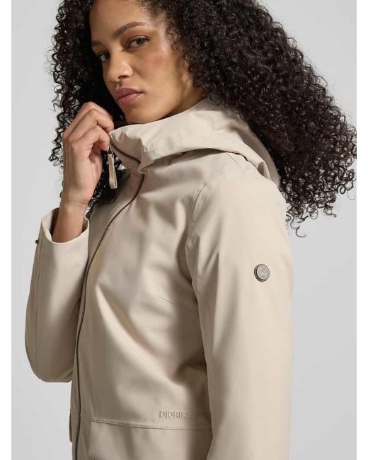 Didriksons Natural Regular Fit Parka mit Logo-Applikation Modell 'Folka'