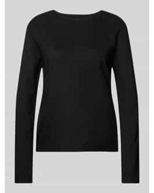Pieces Regular Fit Gebreide Pullover Met Extra Brede Schouders in het Black