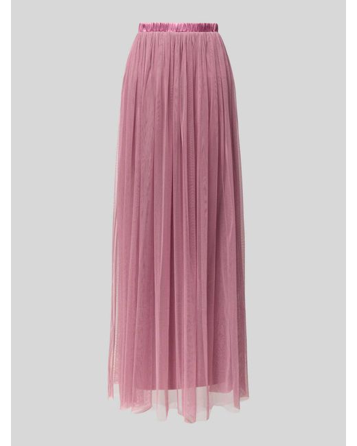 LACE & BEADS Cocktailrok Met Elastische Band in het Pink