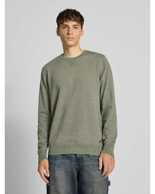Blend Strickpullover mit Rundhalsausschnitt Modell 'Bruton' in Green für Herren