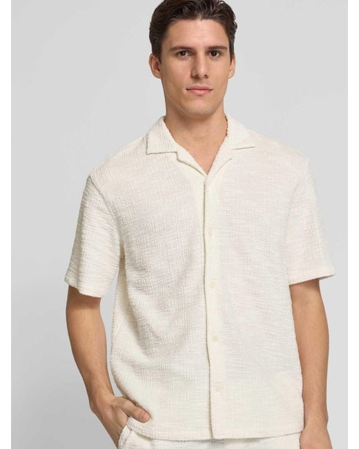 Mcneal Regular Fit Vrijetijdsoverhemd Met Platte Kraag, Model 'Gustav' in het Natural voor heren