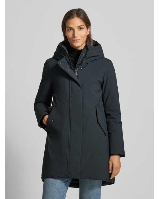 Save The Duck Gray Parka mit gefüttertem Stehkragen Modell 'Nellie'