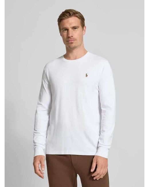 Polo Ralph Lauren Longsleeve mit gerippten Abschlüssen in White für Herren