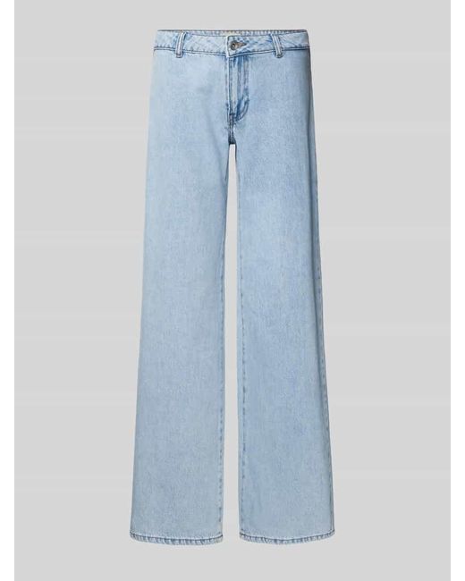 ONLY Blue Wide Fit Jeans mit Knopfverschluss Modell 'KANE'