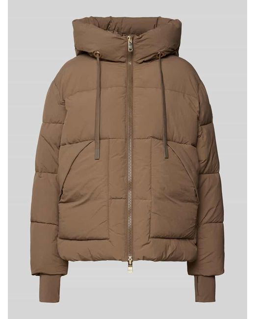 Mos Mosh Brown Steppjacke mit Kapuze Modell 'Ollie'