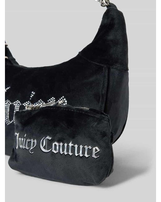 Juicy Couture Black Hobo Bag mit Ziersteinbesatz Modell 'KIMBERLY'