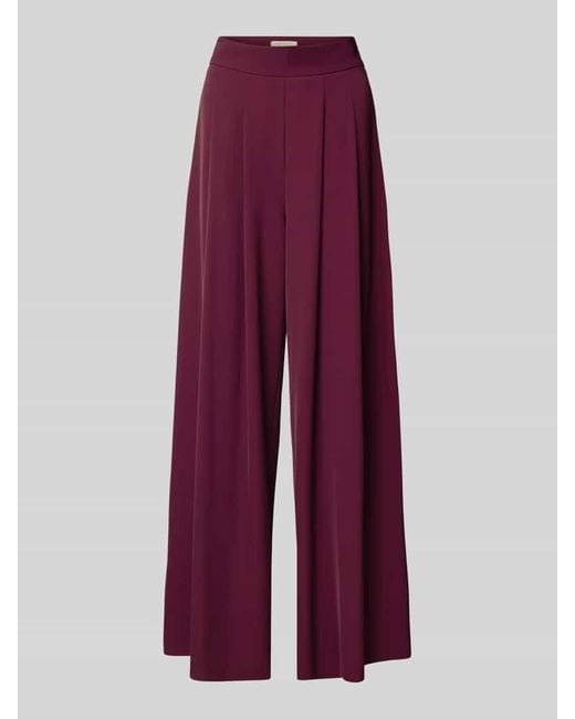 Rinascimento Purple Wide Leg Hose mit Raffungen