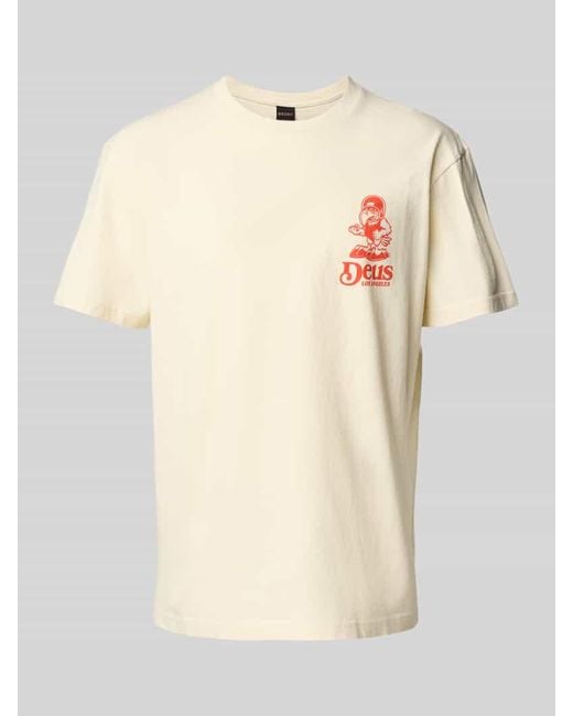 Deus Ex Machina T-Shirt mit Label-Print Modell 'Raptor' in Natural für Herren