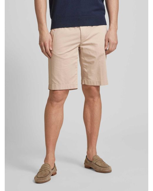 Brax Regular Fit Chino-Shorts mit Gesäßtaschen Modell 'BOZEN' in Natural für Herren