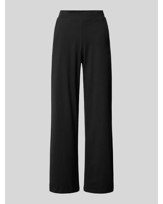 Joop! Wide Leg Pyjamabroek Met Elastische Band in het Black