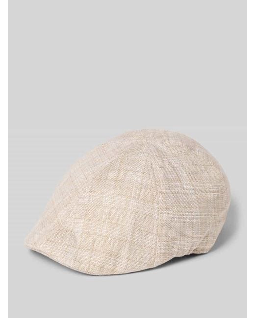 Müller Headwear Leinenmütze mit Webmuster in Natural für Herren