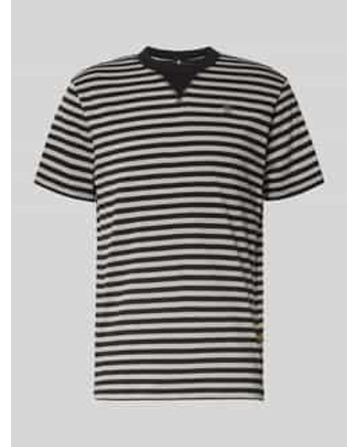 G-Star T-Shirt Met Labelstitching, Model 'Nifous' in het Black voor heren