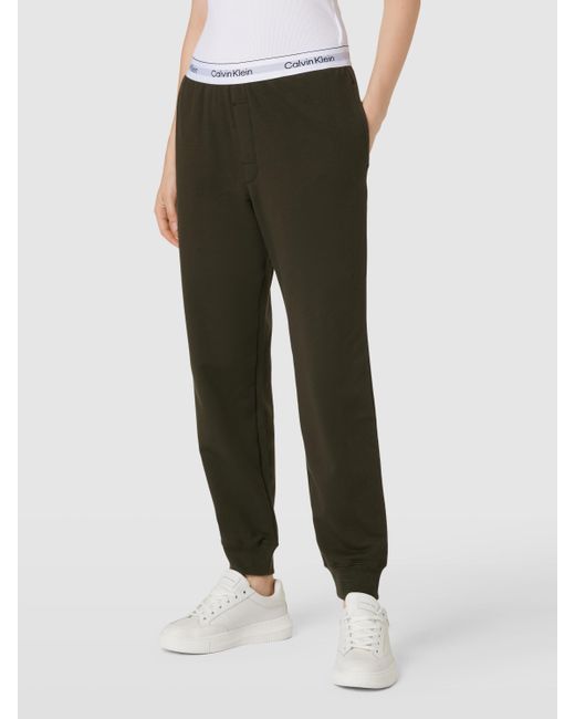 Calvin Klein Sweatpants mit elastischem Logo-Bund in Grün für Herren | Lyst  AT