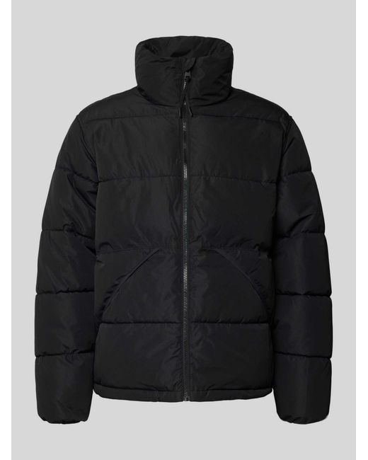 Only & Sons Regular Fit Buffer Jacket Met Opstaande Kraag Model 'Pack' in het Black voor heren